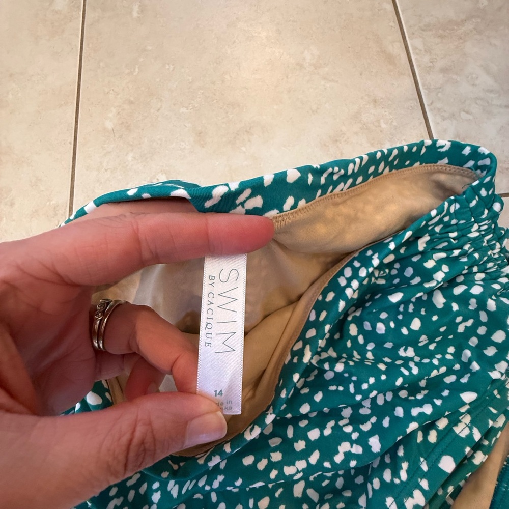 Swim by Cacique size 14‎ bottoms with shell decal - Picture 4 of 4